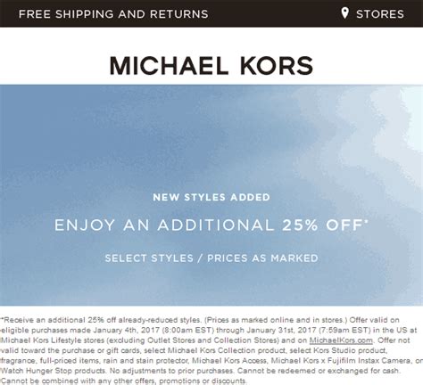 10 off michael kors|michael kors first order discount.